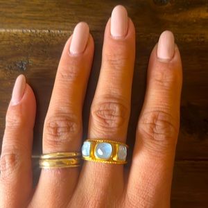 Julie Vos Three Stone Ring, size 7…